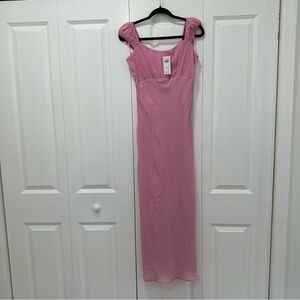 Abercrombie Pink Midaxi Slip Dress Size Medium
